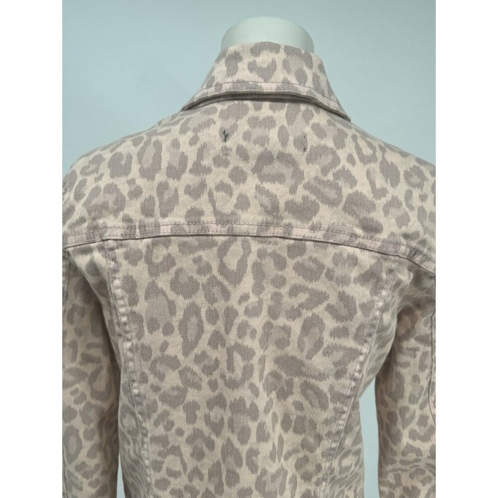 Kut from the Kloth Pink Leopard Jean Jacket - Picture 10 of 16